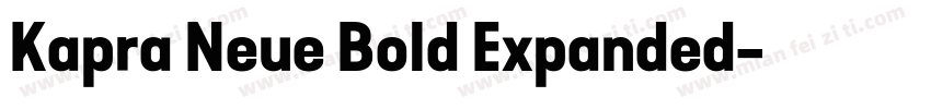 Kapra Neue Bold Expanded字体转换